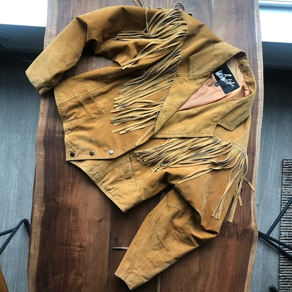 Winlit Genuine Leather Fringe Jacket  vintage - Picture 2 of 8